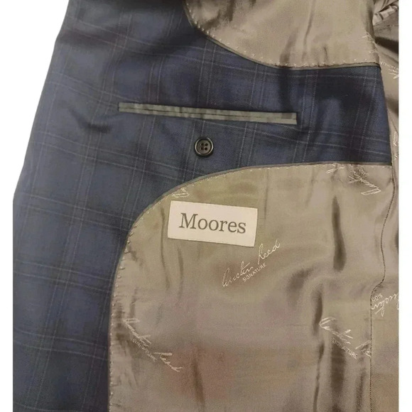 Austin Reed Signature Blue Wool Blazer Size 46R - Picture 8 of 11